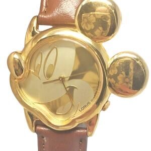 Disney X Lorus Mickey Mouse Gold Silhouette Vintage Watch